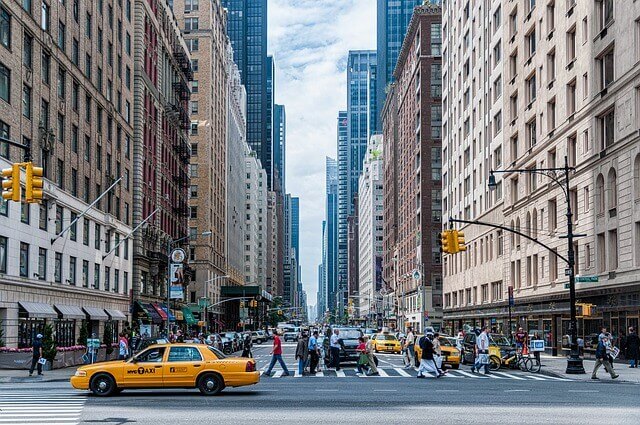 Pedestrians Crossing Traffic